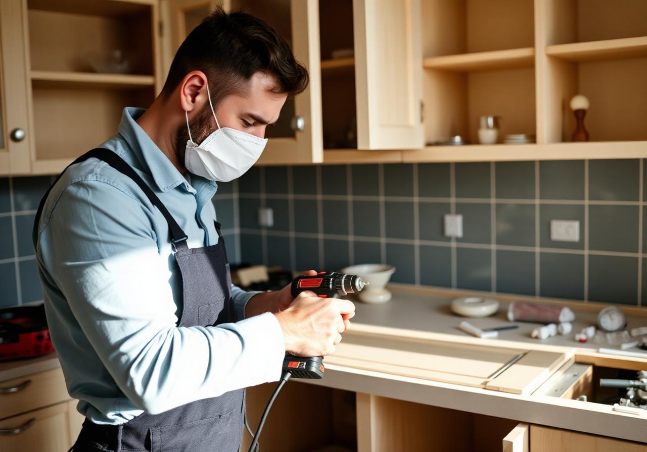 Fachgerechte Demontage einer Einbauküche durch Handwerker